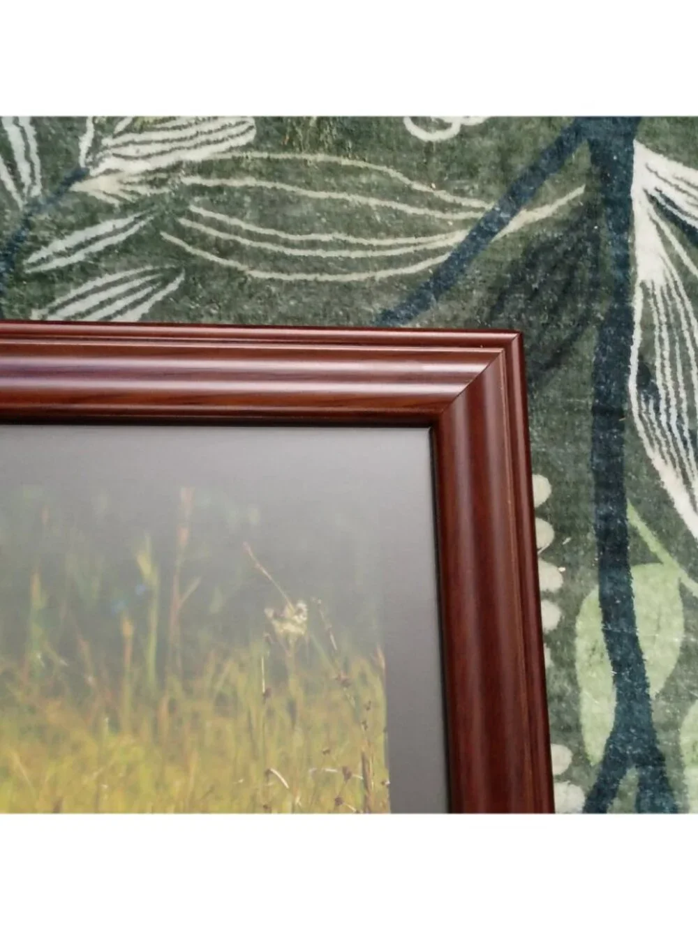 Jim Hendrickson Quiet Listener Deer Print in a Wood Frame Rustic Cabin Decor